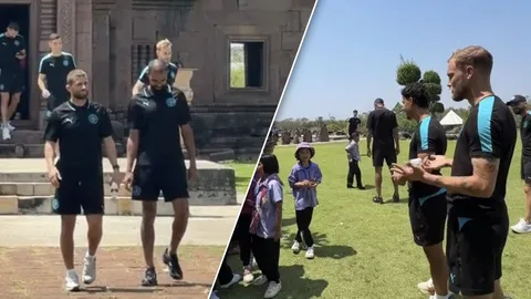 (คลิป) สีสันก่อนเกมเอเชีย! นักเตะเมลเบิร์น ซิตี้ เที่ยวปราสาทหินพนมรุ้ง เจอคอมเมนต์แซวข้ามประเทศ