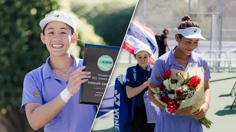 สาวไทยทำเซอร์ไพรส์ “รวงข้าว” ล้มอดีตแชมป์ US Open ผงาดแชมป์ WTA 125 สหรัฐฯ