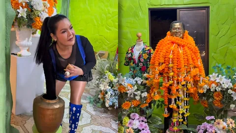 ฮาย อาภาพร ไปกราบ พ่อไวพจน์ เพชรสุพรรณ ล้วงไหได้เลขเด็ด 2 ตัว