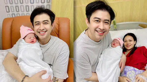 แจ๊ค ธนพล แจ้งข่าวดี เอม รมิดา คลอดลูกสาวคนแรก ตั้งชื่อ "น้องแจม" คนยินดีนับพันข้อความ