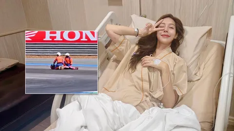 เปิดวินาที “แพร” นางฟ้าบิ๊กไบค์ รถคว่ำ “ความทรงจำหายชั่วขณะ”-เผยอาการล่าสุด (คลิป)