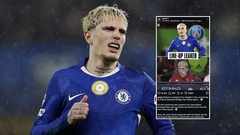 สื่อนอกสงสัย การ์นาโช่ เป็นหนอน! ไลน์อัพของ “เชลซี” หลุด 2 ครั้งติด ขุดอดีตสมัยแมนยู