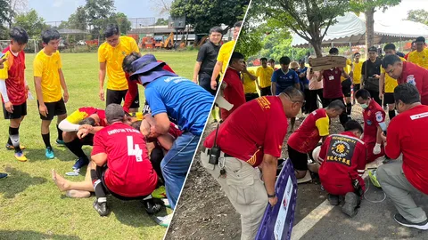 นักบอลท้องถิ่นฮีทสโตรก! วูบโคม่ากลางสนาม แพทย์ยื้อชีวิต พบกล้ามเนื้อหัวใจขาดเลือด