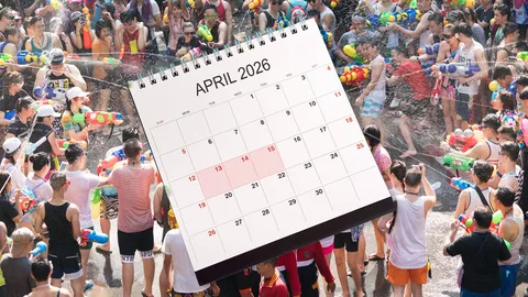 วันหยุดสงกรานต์ 2569 "ข้าราชการ-ธนาคาร" ได้หยุดวันไหนบ้าง เช็กวิธีหยุดยาว 9 วัน