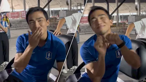 “จุ๊บเหมียว” มาแล้ว! "ชนาธิป" โชว์ท่าฮิตตามคำขอแฟนบอล พร้อมแซว “พาตริก” ขยันเซอร์วิสไม่ยอมกลับบ้าน