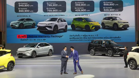 “บีวายดี-เรเว่ ออโตโมทีฟ” รุกงานมอเตอร์โชว์ ครั้งแรกของไทย! เปิดตัวรถใหม่ถึง 4 รุ่นพร้อมกัน