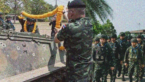 ทหารม้า-รถถัง กลับกองพัน หลังทำหน้าที่ปกป้องอธิปไตยชายแดนไทย-กัมพูชา