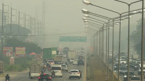 พิษฝุ่นพุ่ง 742 เชียงดาวอ่วม ในตัวเชียงใหม่ ก็ยังวิกฤติหนัก