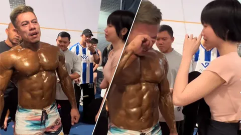 “คุณพ่อ” ร้องไห้ “ลูกสาว” มาเชียร์แข่งเพาะกายประเทศไทย หลังโดนบูลลี่พิการทางแขนมา 2 ปี (คลิป)