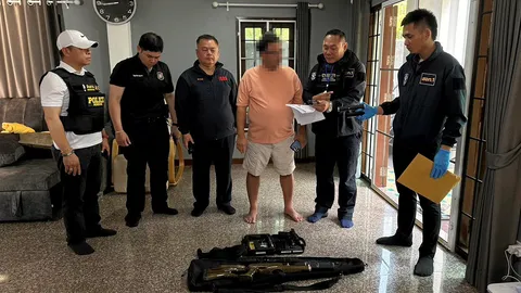 ตำรวจไซเบอร์ค้น 5 จุด รวบ 2 ผู้ต้องหา ขยายผลค้าปืนเถื่อน ขายออนไลน์