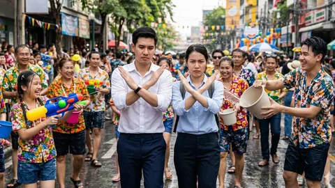 วิธีเที่ยวสงกรานต์ไม่ให้เปียก 2569 รวมทริกเอาตัวรอด เดินทางไปทำงาน-เที่ยวแบบตัวแห้งสนิท