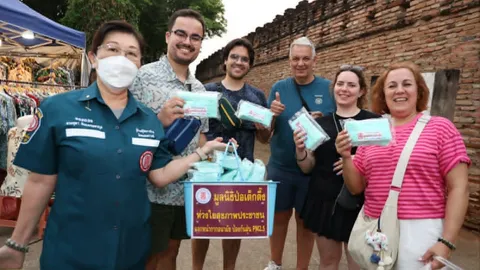 ป่อเต็กตึ๊งมอบหน้ากากอนามัยกว่า 4 แสนชิ้น ให้ประชาชนภาคเหนือใช้สู้ฝุ่น PM 2.5