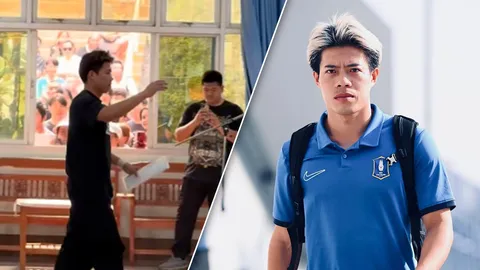 "เอกนิษฐ์" ดาวเตะทีมชาติไทย จับใบดำ-ใบแดง ที่บ้านเกิด จังหวัดเชียงราย (คลิป)