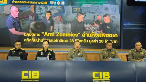 ตำรวจเปิดปฏิบัติการ “ล่าแก๊งผีพอตเค” ทลายเครือข่ายบุหรี่ไฟฟ้าซอมบี้ ได้ผู้ต้องหา 7 ราย