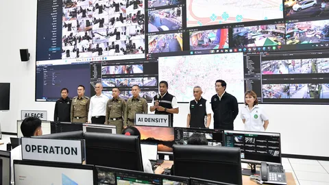 สแกนเข้ม 14 จุดหลักเล่นสงกรานต์ 80 พื้นที่ยิงข้อมูล command room บช.น.กวดขันความปลอดภัย