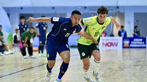 ผลฟุตซอลไทย เฉือน ออสเตรเลีย 4-3 ลิ่วชิงแชมป์อาเซียน ดวล อินโดนีเซีย