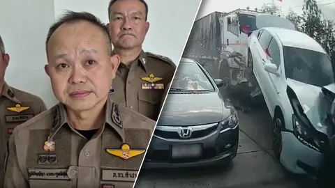 โชเฟอร์รถพ่วง 18 ล้อได้ประกันตัว 1 แสนบาท ผลตรวจระบบเบรกยังใช้งานได้ แต่เพลาซ้ายผิดปกติ