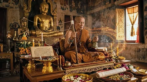 อาบน้ำทิพย์-รับสายสิญจน์มงคล "เปิดคลังรับทรัพย์" รับปีใหม่ไทย