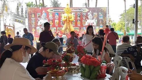 คนสมหวังกลับมาแก้บน "ท้าวเวสสุวรรณ-ไอ้ไข่" แถมได้ "เลขเด็ดงวดนี้" กลับไปลุ้นโชค