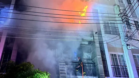 ไหม้ทาวน์โฮม คลอกดับ 2 ศพ สะใภ้-แม่สามี ตัวผัวกับหลานรอดเจ็บสาหัส