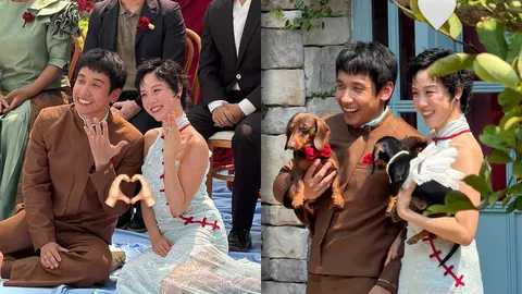 เซอร์ไพรส์! พลอย หอวัง-เต Three Man Down หมั้นแล้ว คนสำคัญของทั้งคู่เป็นผู้ใหญ่ในพิธี