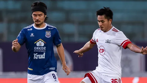 ผลบอลวันนี้ "แบงค็อก" นำก่อนเจ๊า "สวายเรียง" Shopee Cup นัดส่งท้าย กลุ่ม B