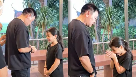 โมเมนต์อบอุ่น จาตุรงค์ มกจ๊ก ห่วง น้องเอวา ลูกสาวแดนนี่ ศรีภิญโญ สุดเอ็นดูมอบเงินให้หลาน