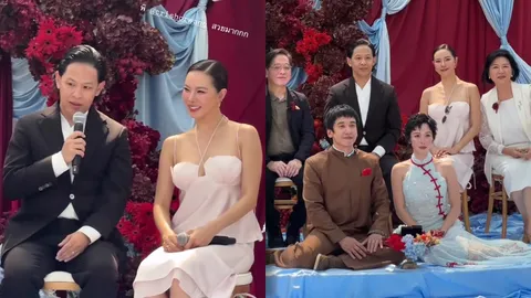 คริส หอวัง-โอม Cocktail เคลียร์ดราม่า! ปมพูดเรื่องซองเงินกั้นประตูในงานแต่ง พลอย-เต