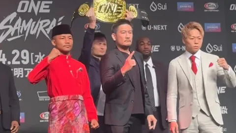 ห้าวจัด "รถถัง" ส่งคำท้าทาย "ทาเครุ" สุดเดือดก่อนไฟต์ล้างตา ศึก ONE Samurai 1 (คลิป)