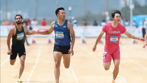 "เทพบิว" ภูริพล คว้าทอง วิ่ง 60 เมตร เอเชียนบีชเกมส์ 2026