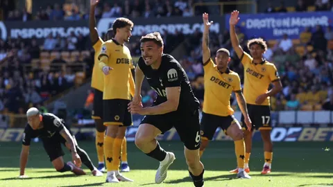 ผลบอลสด ทอตแนม ฮอตสเปอร์ บุกชนะ วูล์ฟแฮมป์ตัน วันเดอเรอร์ส 1-0 พรีเมียร์ลีก 2025-26