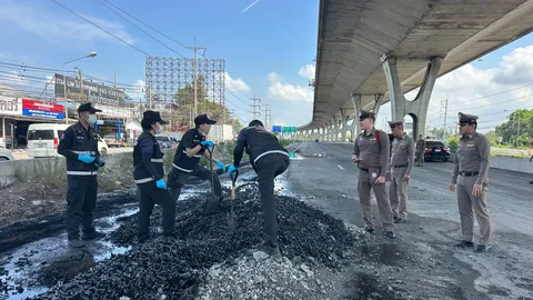 ผบก.ฉะเชิงเทรา เตรียมดำเนินคดีคนขับกับบริษัทต้นทาง เหตุไฟไหม้รถบรรทุกแบตเตอรี่ลิเธียม
