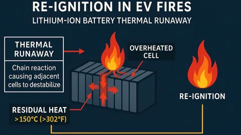 ไหม้แล้วดับยาก แบตเตอรี่ลิเธียมไอออน กับการเกิด Thermal Runaway ไฟลุกแล้วดับแทบไม่ได้! 