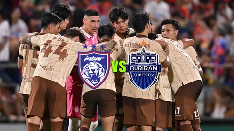 สถิติ 5 นัดหลังสุด บุรีรัมย์ ยูไนเต็ด VS ยะโฮร์ ดารุล ทักซิม ก่อนดวลกัน Shopee Cup 2025-26