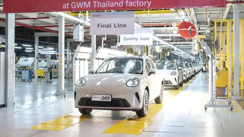 GWM เดินเครื่องเต็มสูบ คิกออฟสายการผลิตรถยนต์ ORA 5 ที่ระยองแล้ว