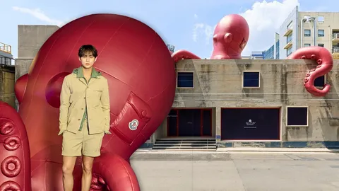 จากมิลานสู่กรุงโซล “Moncler” เปิดตัวป๊อปอัพใหญ่ “Have A Puffy Summer” ปลาหมึกยักษ์บุกย่านซองซู