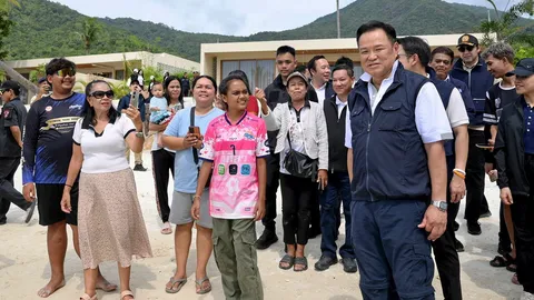นายกฯ ลุยคดีนอมินีฮุบธุรกิจเกาะพะงัน บินลัดอ่าว-ดูบุกรุก "หาดฟรีด้อม" ภูเก็ต