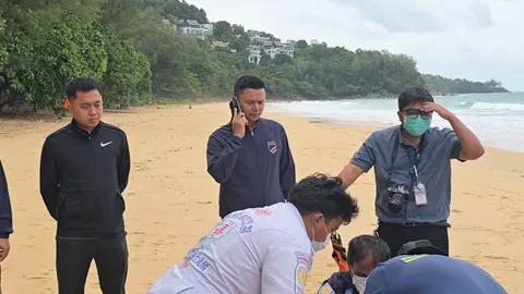 พบผู้เสียชีวิต เกยหาดในทอน คาดเป็น "ร.ต.อ." จมหายในทะเล 2 วันก่อน