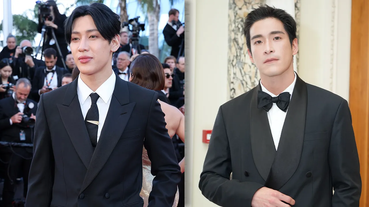 ควันหลงคานส์! เผยลุคทักซิโด้สุดเนี๊ยบ แบมแบม-อาเล็ก แท็กทีมโกอินเตอร์ ร่วมค่ำคืนพรมแดงภาพยนตร์