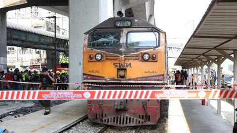 คนขับรถไฟชนรถเมล์ “ฉี่ม่วง” กรมราง ออกคำสั่งด่วน ตรวจสารเสพติด-แอลกอฮอล์ พนักงาน 100%