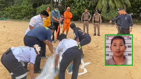 พบศพ "ร.ต.อ." เกยชายหาดทะเลภูเก็ต หายตัวไป 2 วัน ลงล่นน้ำจุดห้าม