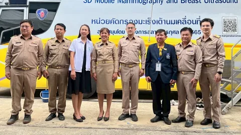 รพ.บ้านโป่ง ร่วมกับมูลนิธิกาญจนบารมี เชิญสตรีตรวจคัดกรองมะเร็งเต้านมฟรี