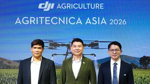 รอบรั้วการตลาด :  DJI เกษตร เปิดตัวโดรน Agras T55 และ T100 ระบบแบตเตอรี่คู่ ในไทย