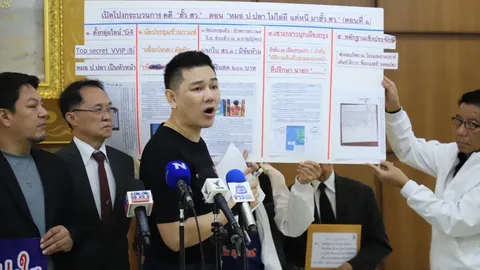 “ทนายอั๋น-กลุ่ม สว.สำรอง” ยื่น กกต. ทวงถามความยุติธรรม เชื่อพยายามล้มคดีฮั้ว สว.