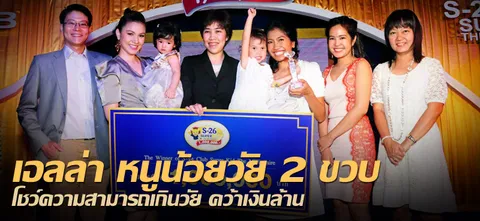เอลล่า หนูน้อยวัย 2 ขวบ โชว์ความสามารถเกินวัย คว้าเงินล้าน