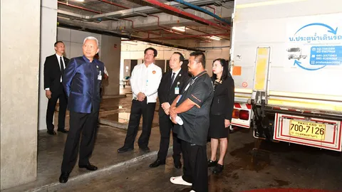 “โสภณ” รุดตรวจน้ำท่วมสภาฯ แจงเป็นผลพวงฝนตกหนัก ระบายไม่ทัน 