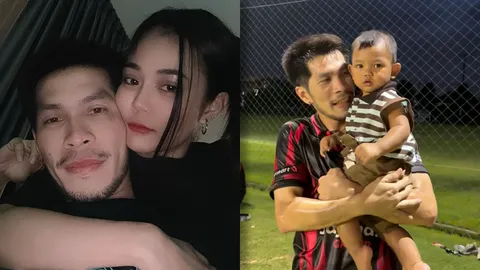 กัปตันช้าง หวานใจ ลำไย ไหทองคำ อุ้มเด็กน้อยที่สนามฟุตบอล เพื่อนรุมแซวซ้อมมีลูก (คลิป)