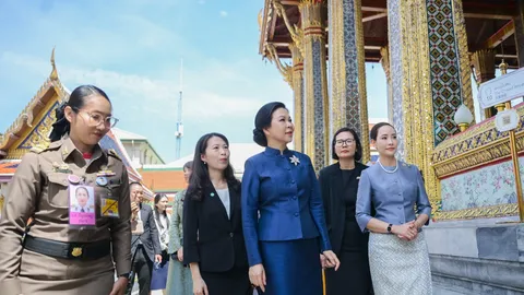 “จ๋า ธนนนท์” ควง ภริยา ปธน. เวียดนาม ชมวัดพระแก้ว แลกเปลี่ยนมุมมองบทบาทสตรี