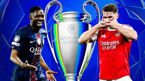 LIVE ดูบอลสด ปารีส PSG พบ อาร์เซนอล บอลวันนี้ 23:00 น. นัดชิง ยูฟ่า แชมเปียนส์ลีก 2025-26