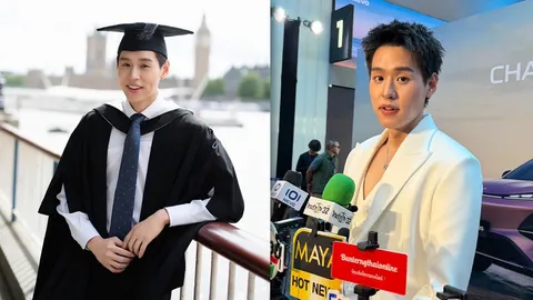 “บิวกิ้น” หล่อเก่งครบสูตร คว้าปริญญาโท UCL ประเทศอังกฤษ ครอบครัวบินร่วมยินดีอบอุ่น 